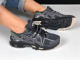 Жіночі кросівки Asics Gel Kahana 8 сіточка літні повсякденні сірі, фото 7