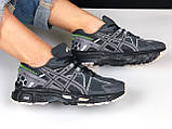 Жіночі кросівки Asics Gel Kahana 8 сіточка літні повсякденні сірі, фото 10
