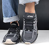 Жіночі кросівки Asics Gel Kahana 8 сіточка літні повсякденні сірі, фото 5