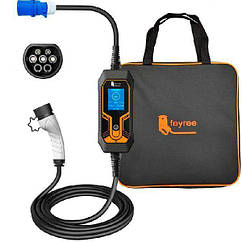 Feyree Type 2 32A, 7 кВт + чохол для зберігання Портативний зарядний пристрій для електромобілів