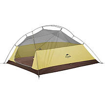 Намет надлегкий тримісний з футпринтом Naturehike Cloud Up 3 Updated NH18T030-T, 20D, темно-зелений, фото 2