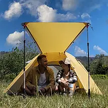 Намет чотиримісний Naturehike P-Series NH18Z044-P, 210T/65D, зелений, фото 5