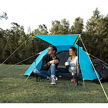 Намет чотиримісний Naturehike P-Series NH18Z044-P 210T/65D, блакитний, фото 3