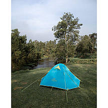 Намет чотиримісний Naturehike P-Series NH18Z044-P 210T/65D, блакитний, фото 5