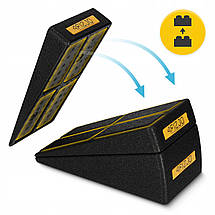 Клин-платформа 4FIZJO Slant Board 3 рівні для присідань і розтяжки Black (P-5905973400312), фото 3
