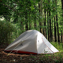 Намет надлегкий двомісний з футпринтом Naturehike Cloud Up 2 Updated NH17T001-T, 20D, темно-синій, фото 3