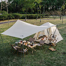 Намет тримісний Naturehike CNK2300ZP014 з навісом, бежевий, фото 3