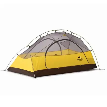 Намет надлегкий двомісний з футпринтом Naturehike Star-River 2 Updated NH17T012-T, 210T, темно-зелений, фото 2
