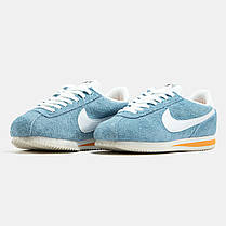 Жіночі Кросівки Nike Cortez Blue White Orange / Найк Кортез Блакитні з Білим та Помаранчевим, фото 5