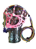 Шолом/шапочка для відеомоніторингу з електроенцефалографом BRAINTEST 16/24 з вбудованими електродами