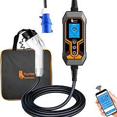 Feyree Type 2 32A 7 кВт відстрочка старту зарядки + WiFi Портативний зарядний пристрій для електромобілів