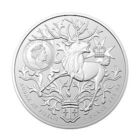 Інвестиційна срібна монета 1 унція Герб Алана 2023 Австралія 1 долар 999.9 проби