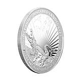 Інвестиційна монета срібло 1oz Неприручений Крокодил 2024 Токелау 5 доларів okeania untamed CHARLES III, фото 4