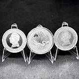 Інвестиційна монета срібло 1oz Неприручений Крокодил 2024 Токелау 5 доларів okeania untamed CHARLES III, фото 7