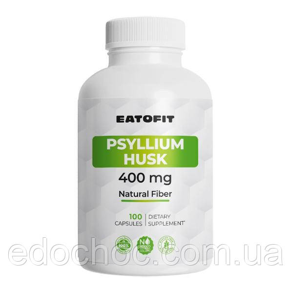 Псиліум лушпиння насіння подорожника (Psyllium Husk) 400 мг 100 капсул ETF-91739, фото 1