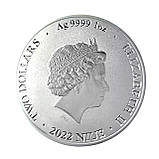 Срібна монета $2 Bitcoin Niue 1 унція 2022 інвестиційна монета Brilliant Unciculated біткоїн, фото 4