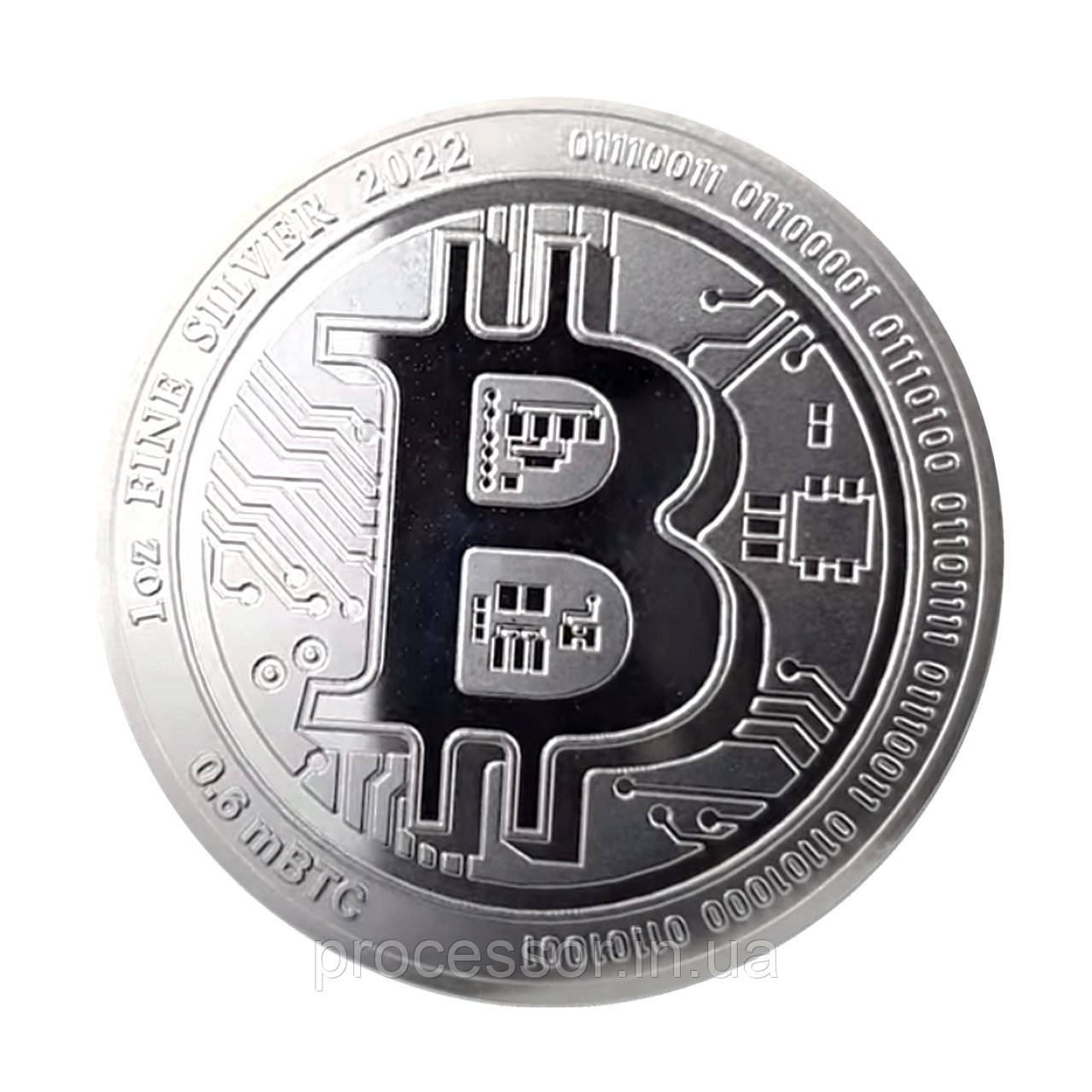 Срібна монета $2 Bitcoin Niue 1 унція 2022 інвестиційна монета Brilliant Unciculated біткоїн