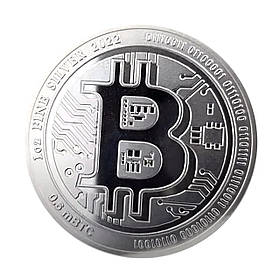 Срібна монета $2 Bitcoin Niue 1 унція 2022 інвестиційна монета Brilliant Unciculated біткоїн