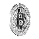 Срібна монета $2 Bitcoin Niue 1 унція 2022 інвестиційна монета Brilliant Unciculated біткоїн, фото 6