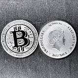 Срібна монета $2 Bitcoin Niue 1 унція 2022 інвестиційна монета Brilliant Unciculated біткоїн, фото 10