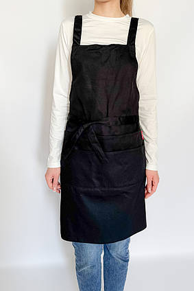 Фартух універсальний для художників, майстрів і кулінарів Арт Шеф Apmi чорний