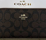 Брендовий жіночий гаманець на змійці Coach (1377-2), фото 3