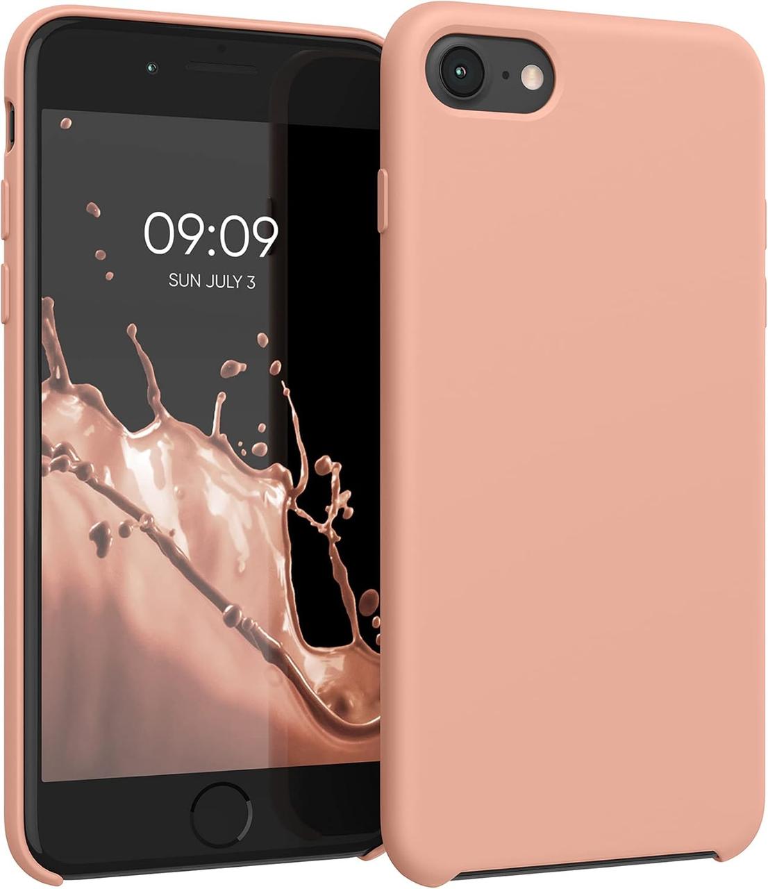 Чохол для iPhone SE 2022 / SE 2020 / 8 / 7 - Cиліконовий з мікрофіброю, Pink (12)