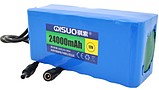Акумуляторна батарея літієва QiSuo 12V 24Ah з елементами Li-ion 18650 (153x57x68), фото 3
