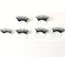 Вії з основою під очі Ø12 мм для іграшок, ляльок, в’язання, амігурумі. Колір - чорний (за пару)