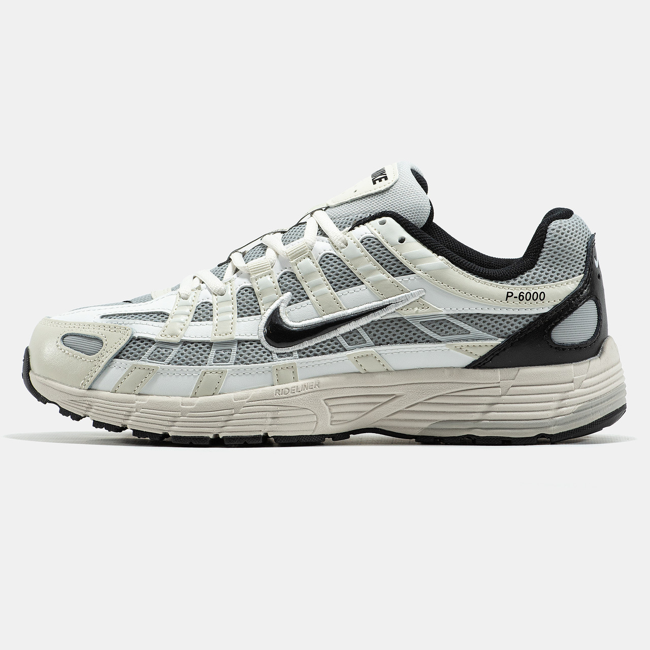 Чоловічі Кросівки Nike P-6000 Grey Beige Black / Найк П-6000 Сірі з Бежевим та Чорним