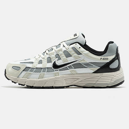 Чоловічі Кросівки Nike P-6000 Grey Beige Black / Найк П-6000 Сірі з Бежевим та Чорним, фото 1