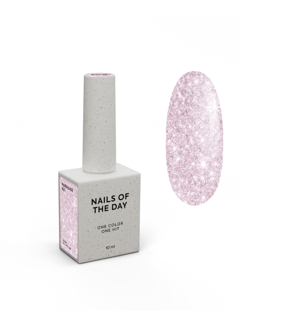 Гель–лак для нігтів Nailsoftheday Paradise 02 — ніжно-рожевий, 10 мл, фото 1