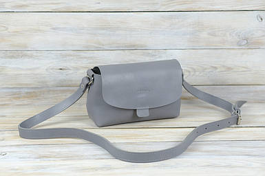 Жіноча сумка Франческа з натуральної шкіри колір Сірий