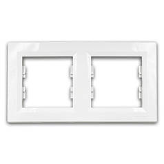 Рамка 2-постова, горизонтальна Schneider серія Asfora Білий EPH5800221