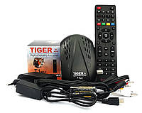 Супутниковий ресивер тюнер TIGER T1 + RCA кабель + Прошивка