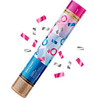 Хлопавка гендерна "Хлопчик чи Дівчинка", рожевий та срібло, 30 см, Maxsem