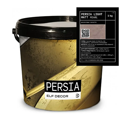 Декоративна штукатурка ELF DECOR Persia Light Matt Pearl 1 кг, фото 1