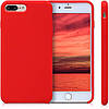 Чохол для iPhone 7 Plus / iPhone 8 Plus - Cиліконовий з мікрофіброю, Red (14), фото 2