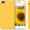 Чохол для iPhone 7 Plus / iPhone 8 Plus - Cиліконовий з мікрофіброю, Yellow (4), фото 2