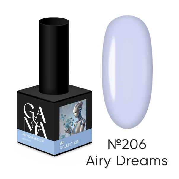 GA&MA AI collection 206 Airy Dreams — Гель лак, 10 мл