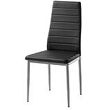 Стілець зі спинкою кухонний з поліуретану | Стільці для їдальні або кафе на металевих ніжках, фото 5