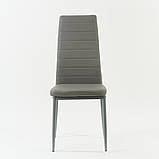 Стілець зі спинкою кухонний з поліуретану | Стільці для їдальні або кафе на металевих ніжках, фото 8