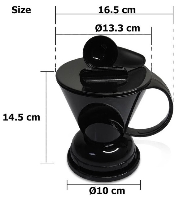 Пуровер Miler L'chaim Immersion Pourover Black