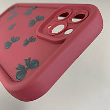 Чохол для iPhone 11 Pro чохол з високими бортами з бантиками на телефон айфон 11 про бордовий q05t, фото 5