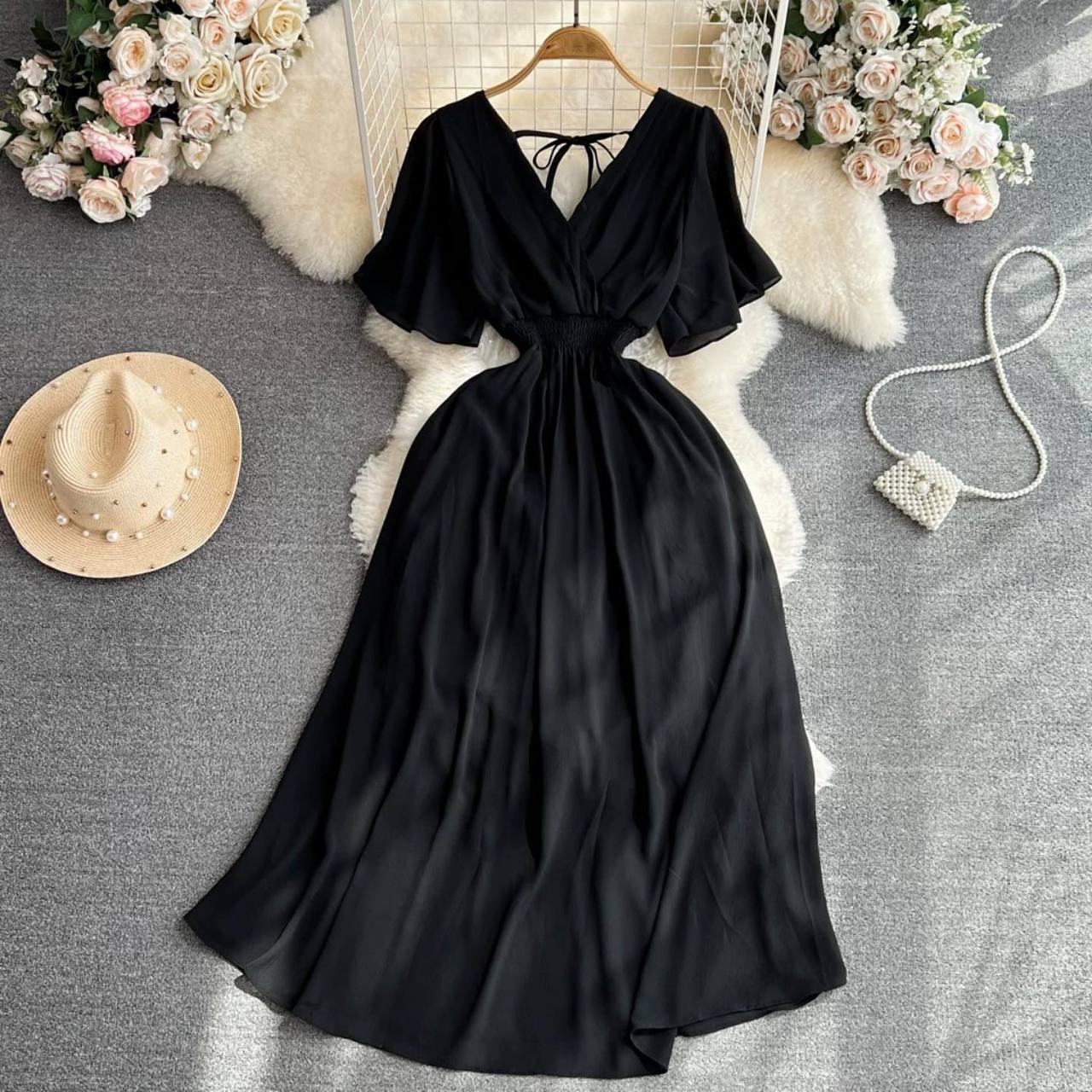 Сукня жіноча літня з софту з відкритою спинкою (Норма), фото 1