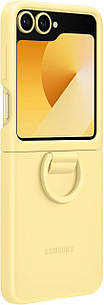 Чохол Samsung Silicone Cover With Ring Yellow для Galaxy Flip 6