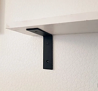 Кронштейн для полки LOFT 125×100 мм черный настенный крепеж из металла