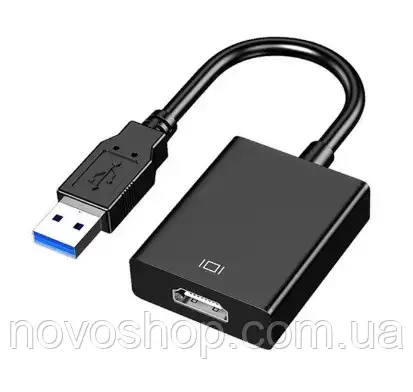 Адаптер з USB 3.0 на HDMI PC LCD HDTV зовнішня відеокарта для підключення додаткового монітора
