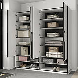 Шафа Moreli Ramo R-0007 з полицями 1968x2100x570 мм Антрацит, фото 2