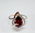 Срібна каблучка з золотими накладками, фото 3